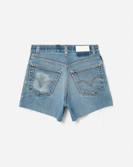 NEW RE/DONE women's 90s low slung short in indigo - Picture 2 of 2